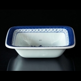 Royal Copenhagen/Aluminia Tranquebar, blue, Square bowl no. 11/1337