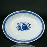 Royal Copenhagen/Aluminia Tranquebar, blau, ovale Schale Nr. 11/1411 (Länge 29,5 cm)