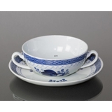 Royal Copenhagen/Aluminia Tranquebar, blå, bouillonkop nr. 11/1633