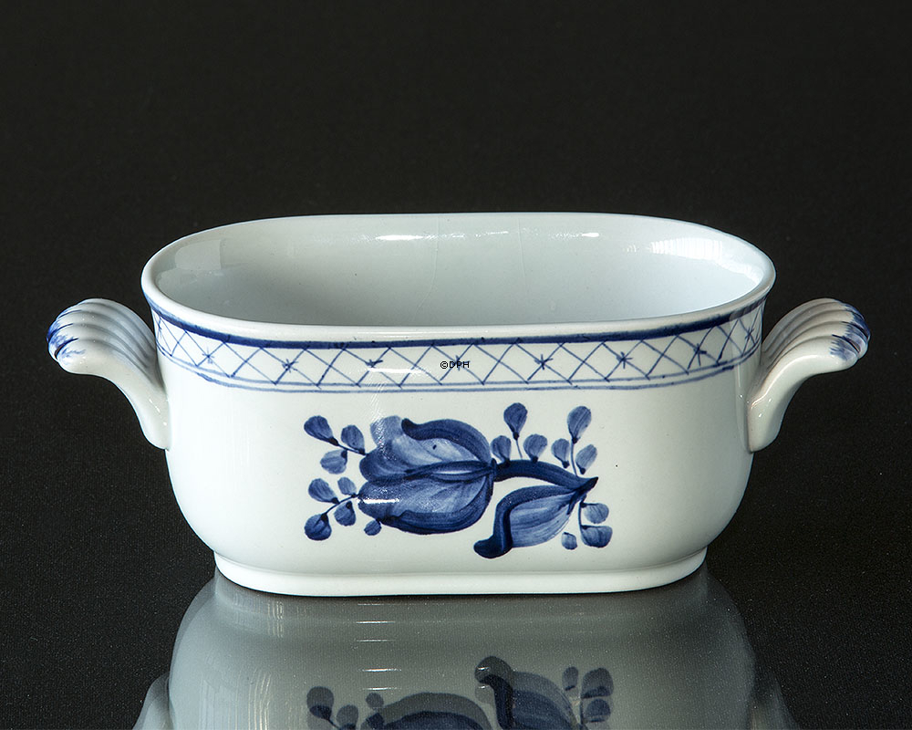 Royal Copenhagen/Aluminia Tranquebar, blå, Holder til eddike og olie flasker (uden flasker) nr. 11/1804