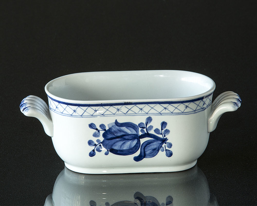 Royal Copenhagen/Aluminia Tranquebar, blå, Holder til eddike og olie flasker (uden flasker) nr. 11/1804