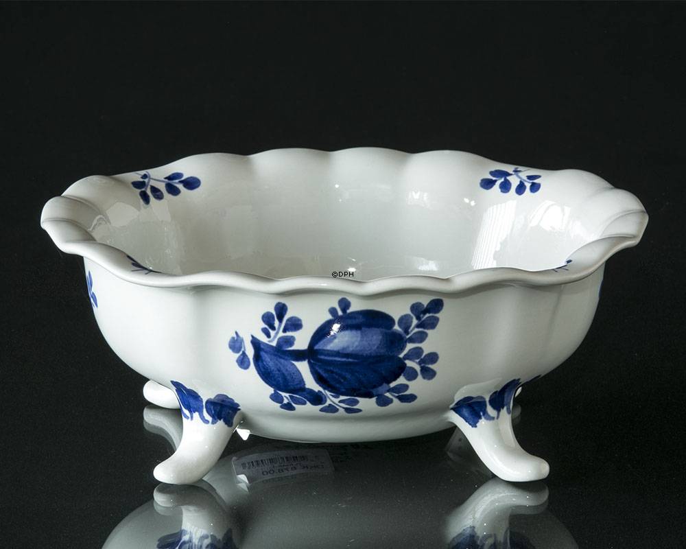 Royal Copenhagen/Aluminia  Tranquebar, blå, skål på fødder nr. 11/1948