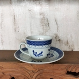 Royal Copenhagen/Aluminia Tranquebar, blå, epresso kop nr. 11/2124, indhold 0,75 dl Kop Ø6,5cm