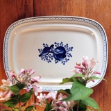 Royal Copenhagen/Aluminia Tranquebar, blå, fad/bakke 37x27cm, nr. 2864