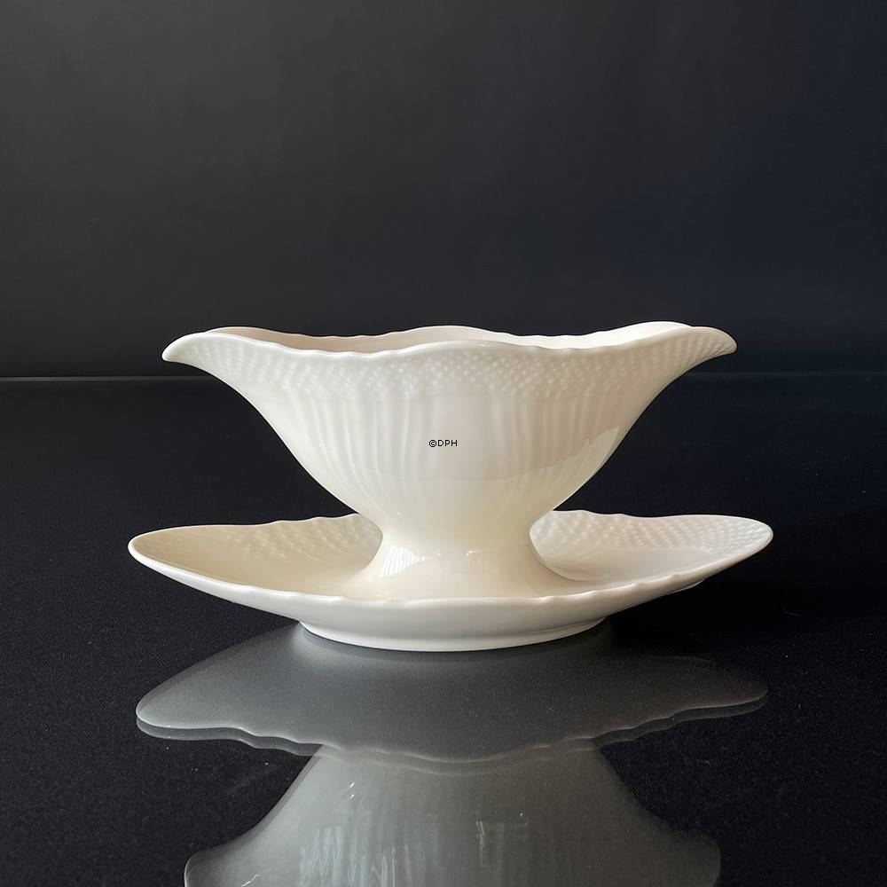 Creme Svejfet sovseskål, Royal Copenhagen Josephine stel nr.  563