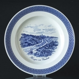 Royal Copenhagen/Aluminia  Tranquebar, blau, Essteller 23cm Nr. 11/946 Motiv: Ochsenweg