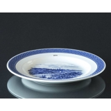 Royal Copenhagen/Aluminia Tranquebar, blå, tallerken 23cm nr. 11/946 motiv: Hærvejen over Graahede