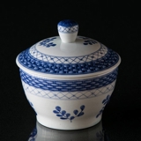 Royal Copenhagen/Aluminia Tranquebar, blå, sukkerskål nr. 953