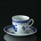 Royal Copenhagen/Aluminia Tranquebar, blå, kaffekop nr. 956, indhold 1,8 dl