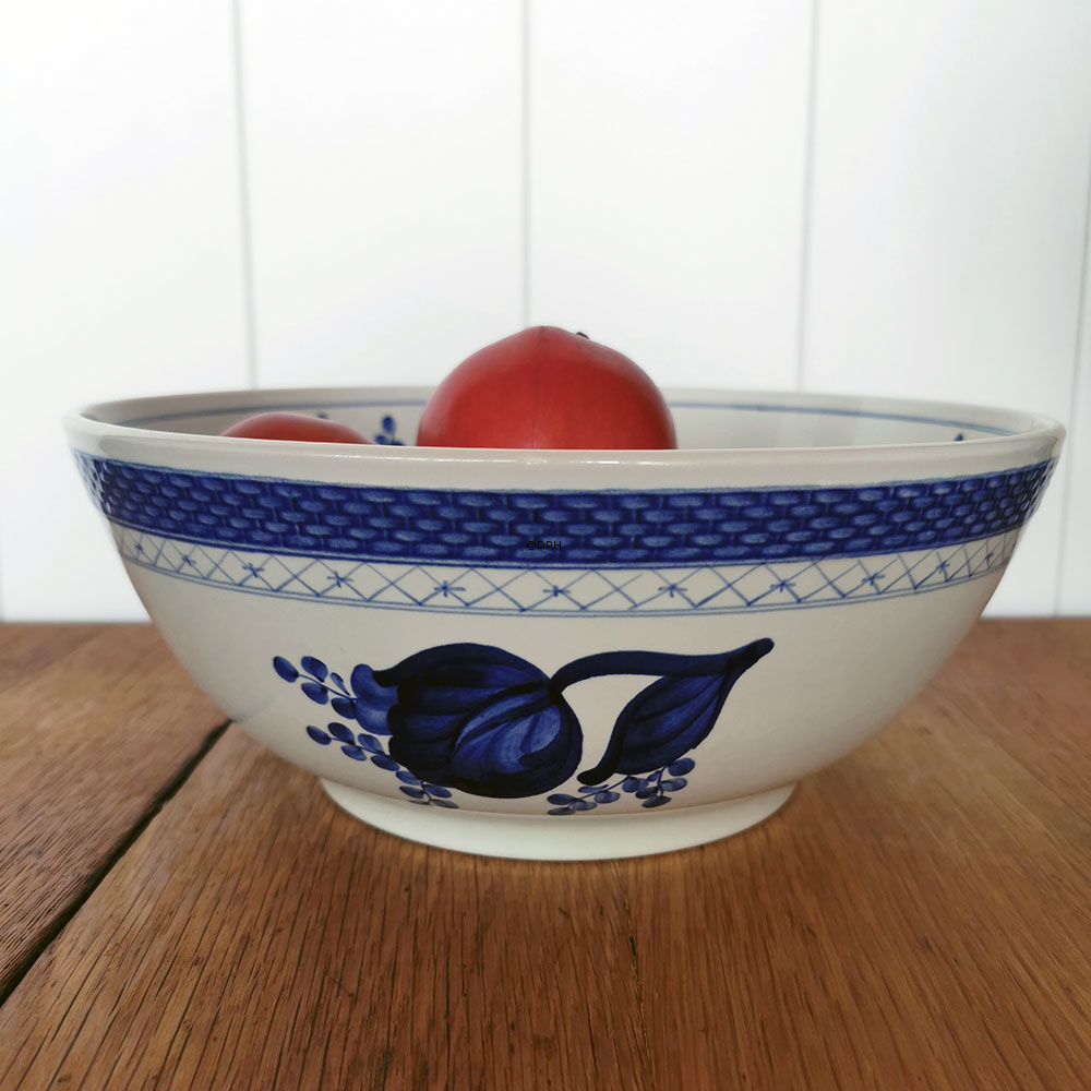 Royal Copenhagen/Aluminia  Tranquebar, blå skål Ø 27 cm, nr. 958