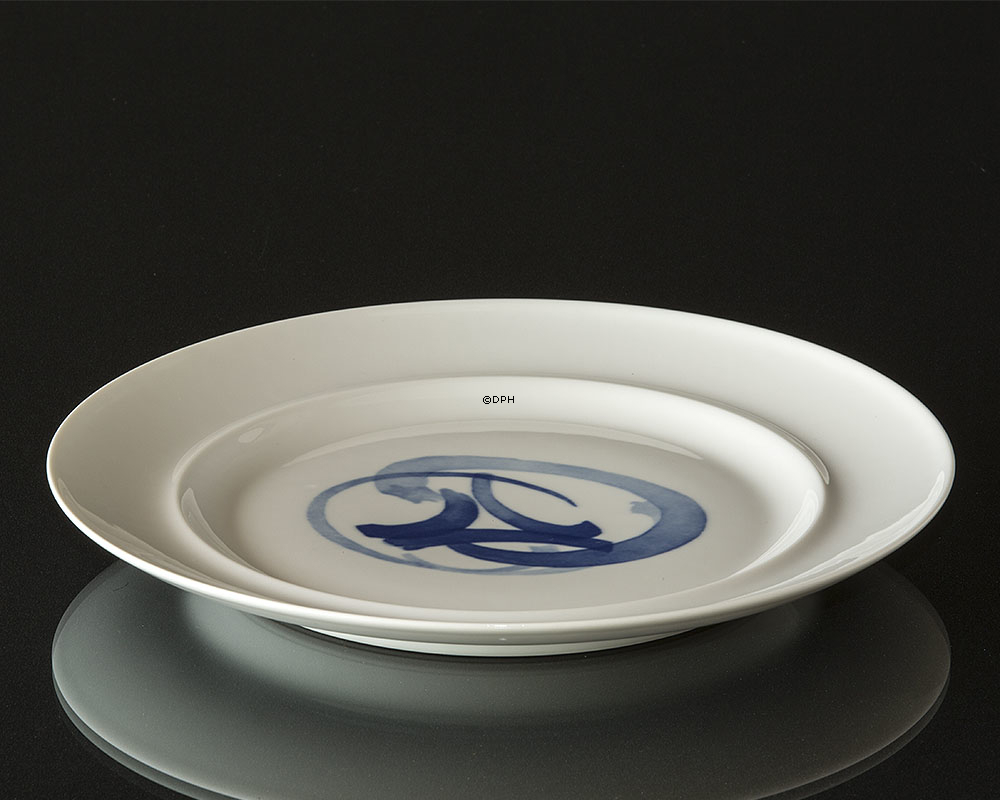 Blå Koppel flad frokosttallerken 25cm. Bing & Grøndahl nr. 325