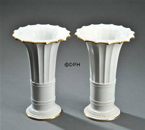 Hvid Hetsch vase, Royal Copenhagen