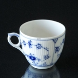 Musselmalet Gerippt, Kaffeetasse, Inhalt 16 cl.,(Tasse Ø7,5cm), OHNE UNTERTASSE, Royal Copenhagen