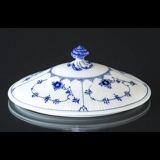 Blue fluted, fluted, LID for oval lid dish no. 1-283 (1101172), Royal Copenhagen