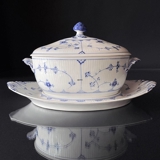 Blue Fluted, Plain, Soup tureen with Cover, capacity 200 cl., Royal Copenhagen
