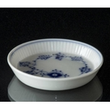 Musselmalet, riflet, lille asiet nr. 1/2185 eller 332,  9cm, Royal Copenhagen