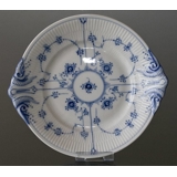 Musselmalet, riflet rundt kagefad nr. 1/319 eller 422, Royal Copenhagen 29cm