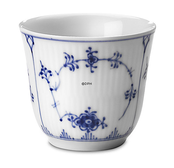 Musselmalet, riflet termokop nr. 494, mellem, indhold 16 cl, Royal Copenhagen