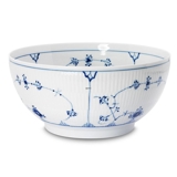 Musselmalet, riflet, stor salatskål, indhold 140 cl., Royal Copenhagen 24cm