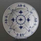 Musselmalet, riflet dyb tallerken 23cm, Royal Copenhagen 23cm