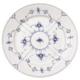 Musselmalet, riflet flad tallerken, Royal Copenhagen 25cm
