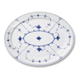 Musselmalet, riflet, flad tallerken 28cm nr, 626, Royal Copenhagen