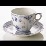 Blue Fluted, Half Lace, large Coffeee Cup, capacity 17 cl., Royal Copenhagen