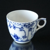Blue Fluted, Half Lace, Coffee Cup WITHOUT SAUCER, capacity 16 cl., Royal Copenhagen
