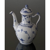 Blue Fluted, Half Lace, Coffeee Pot, capacity 100 cl., Royal Copenhagen