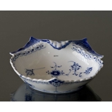 Blue Fluted , half lace, pickle dish