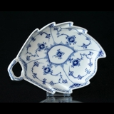 Blue Fluted, Half Lace, Leafshaped Pickle Dish no. 1/548 or 357, Royal Copenhagen