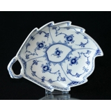 Blue Fluted, Half Lace, Leafshaped Pickle Dish no. 1/548 or 357, Royal Copenhagen