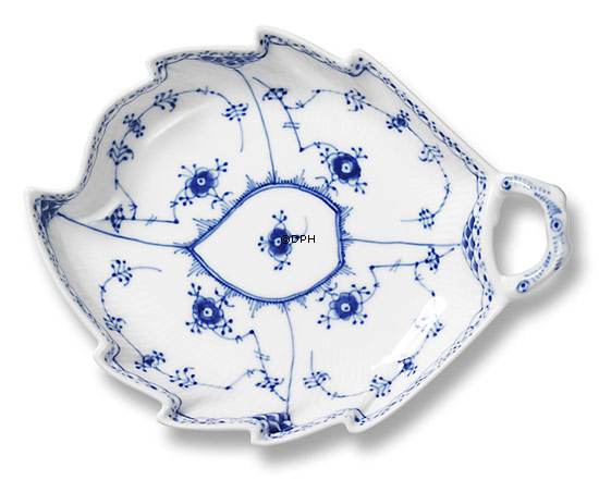 Musselmalet halvblonde, bladformet asiet nr. 1/548, Royal Copenhagen