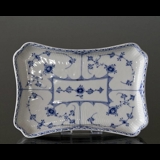 Blue Fluted, Half Lace, tray for sugar bowl and cream jug no. 1/716 or 364