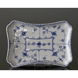 Blue Fluted, Half Lace, tray for sugar bowl and cream jug 24cm