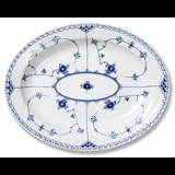Blue Fluted, Half Lace, Serving Dish no. 1/628 or 374, Royal Copenhagen 34cm