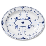 Blue Fluted, Half Lace, Serving Dish, Royal Copenhagen 34cm