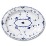 Blue Fluted, Half Lace, Serving Dish 37 cm, Royal Copenhagen 31cm