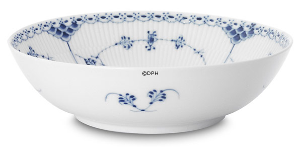 Musselmalet halvblonde, salatskål, indhold 70 cl., Royal Copenhagen 22cm