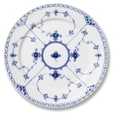 Musselmalet halvblonde helflad tallerken, Royal Copenhagen 25cm nr,1-577
