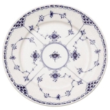 Blue Fluted, Half Lace, flat (low profile) plate, Royal Copenhagen 25cm