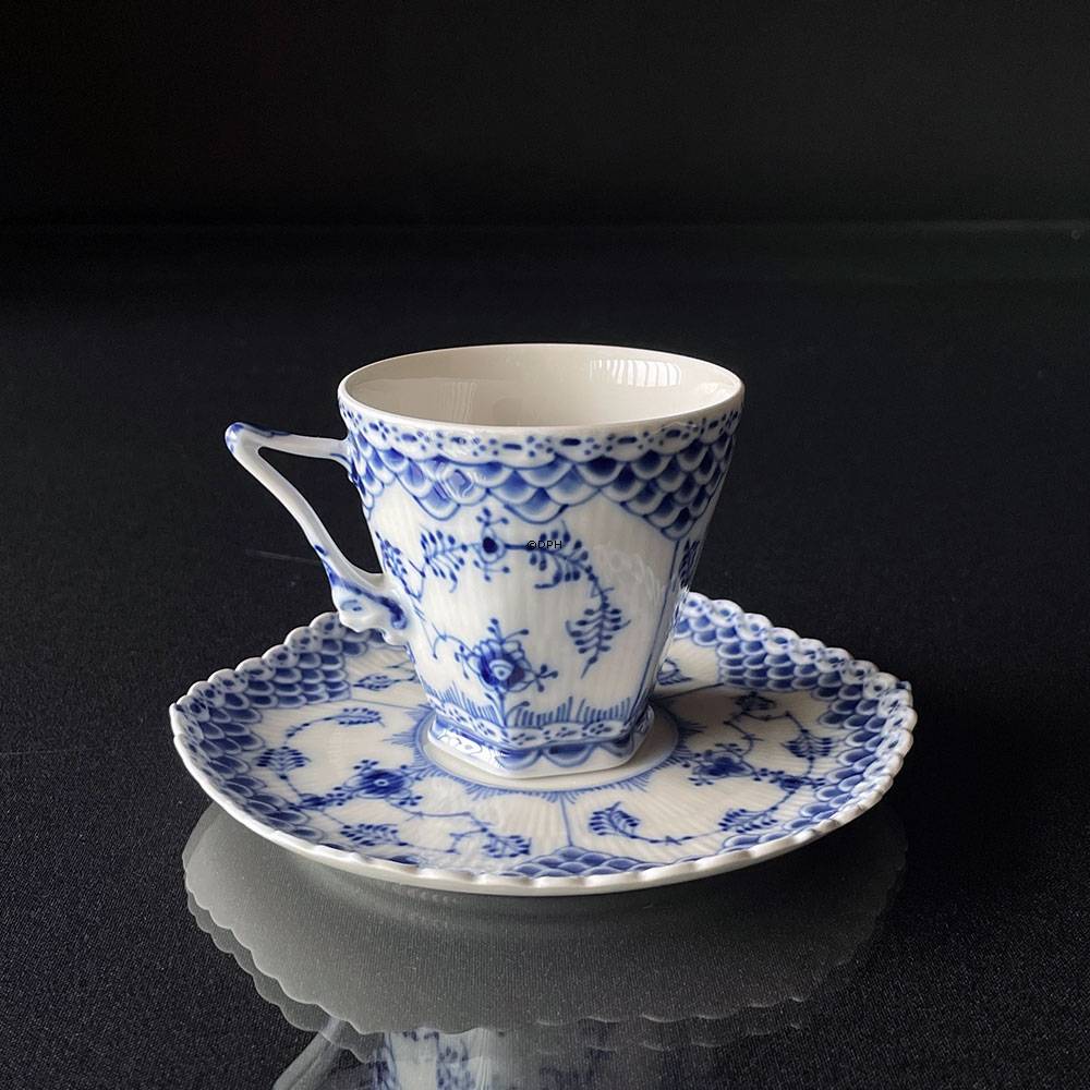 Musselmalet helblonde kaffekop, indhold 14 cl., Royal Copenhagen