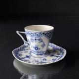 Musselmalet helblonde kaffekop, indhold 14 cl., Royal Copenhagen