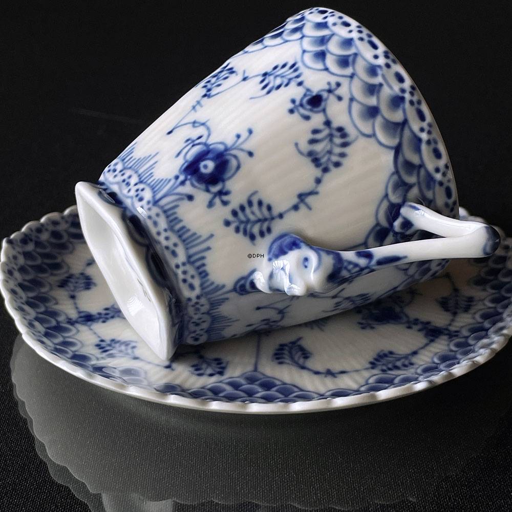 Musselmalet helblonde kaffekop, indhold 14 cl., Royal Copenhagen