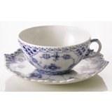 Blue Fluted, Full Lace, Teacup, capacity 22 cl., Royal Copenhagen