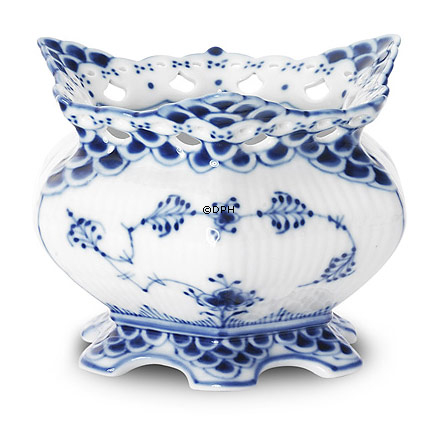 Musselmalet, helblonde, sukkerskål nr. 1/1112 eller 159, lille, Royal Copenhagen