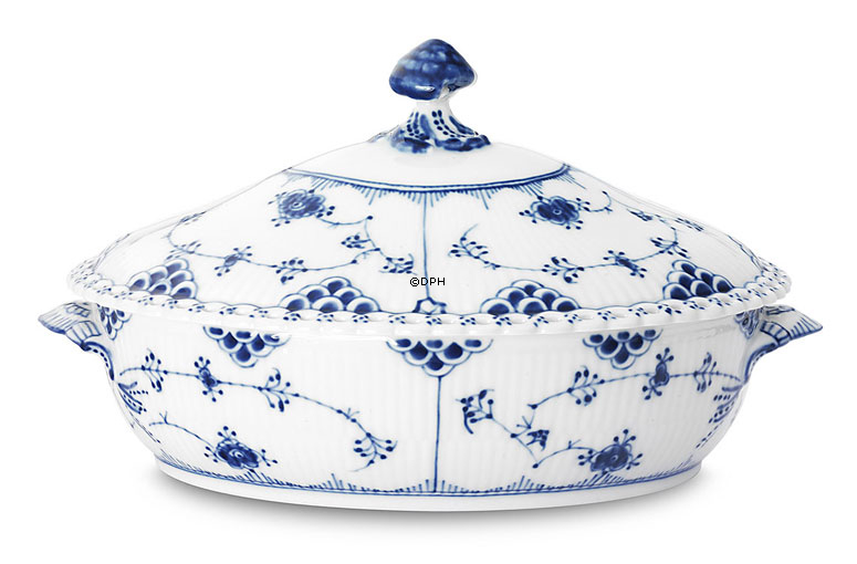 Musselmalet helblonde ovalt lågfad nr. 1/1129 eller 172, (622) Royal Copenhagen