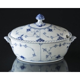 Blue Fluted, Full Lace, Soup tureen with Cover no. 1/1109 or 181, capacity 200 cl., Royal Copenhagen