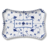 Blue Fluted, Full Lace, Tray for sugar bowl and cream jug 25cm