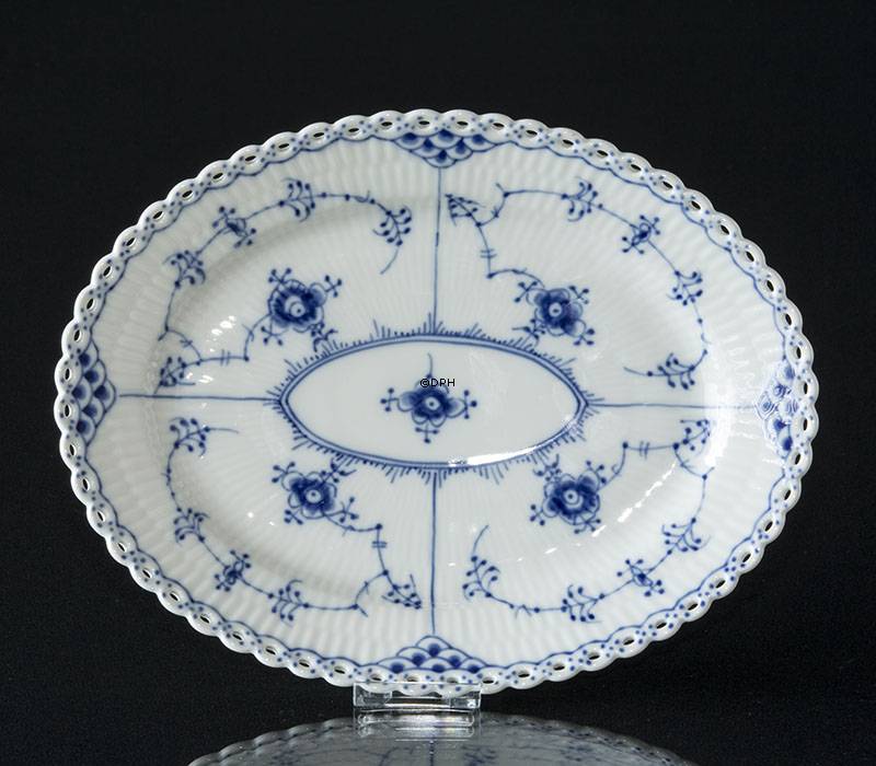 Musselmalet helblonde ovalt fad nr. 1/1146 eller 372, Royal Copenhagen 25cm